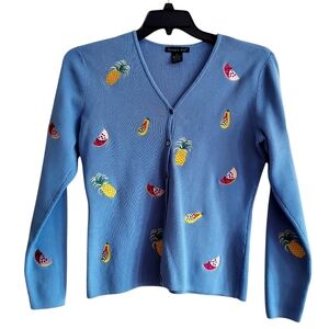 Eagles Eye Pineapple/Fruit Print Cardigan